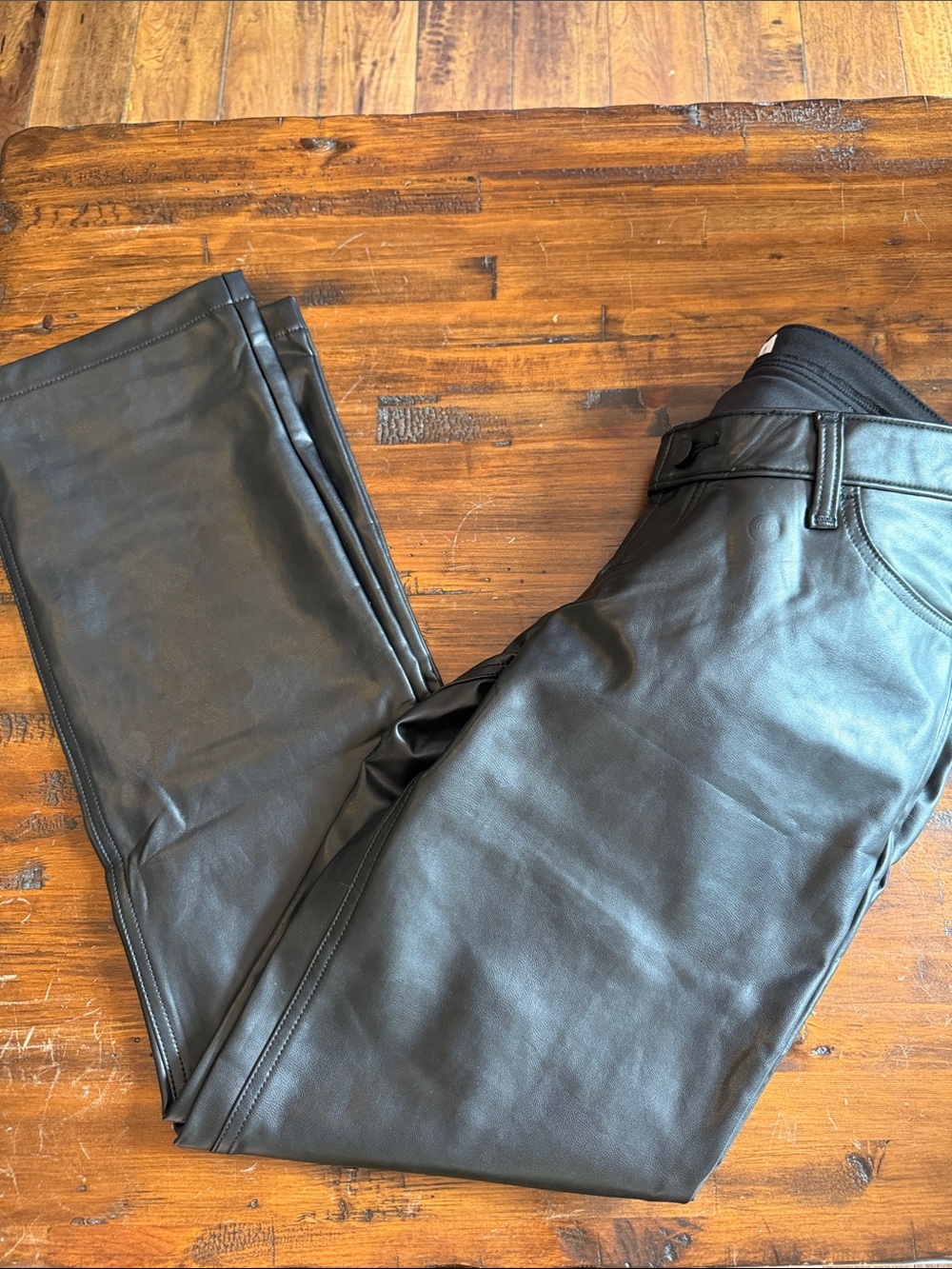 Abercrombie & Fitch Faux Leather Black Pants - Maternity